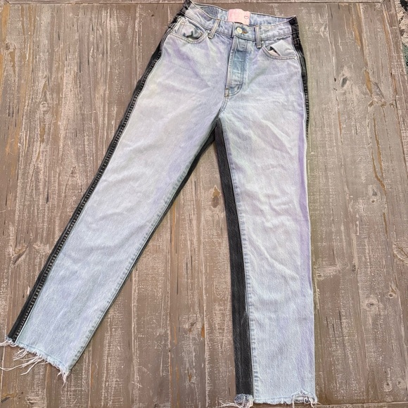 Revice Two Tone Ex Boyfriend High Waist Jeans 27 - Picture 7 of 10